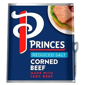Princes Corned Beef 340g - PRINCES CORNED BEEF REDUCED SALT