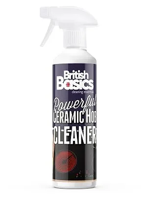 British Basics - Ceramic Hob Cleaner | Use on Induction Glass and Ceramic Cooker Tops 500ml - British Basics - Ceramic Hob Cleaner 500ml