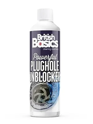 British Basics - Plughole Unblocker 500ml Clear - British Basics - Plughole Unblocker 500ml