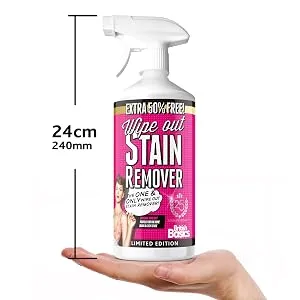 Wipe Out Stain Remover 750ml | Multi Purpose | Multi Surface | Removes all types of Stains | Extra 50% Free! - wipe out stain remover