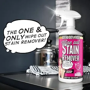 Wipe Out Stain Remover 750ml | Multi Purpose | Multi Surface | Removes all types of Stains | Extra 50% Free! - Wipe Out Stain Remover - 750ml