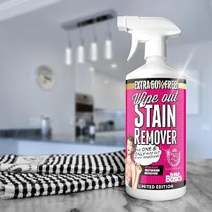 Wipe Out Stain Remover 750ml | Multi Purpose | Multi Surface | Removes all types of Stains | Extra 50% Free! - Wipe Out Stain Remover - 750ml