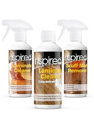 Inspired Care Kit | Includes Laminate Floor Cleaner Concentrate Refill and Scuff Mark Remover - Inspired Laminate Floor Care Kit