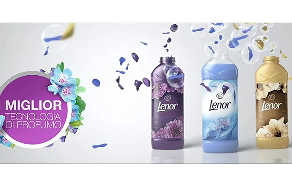 Lenor Concentrated Softener Washing Machine 23 Washes Spring Awakening Softening Action Long-Lasting Freshness for All Garments - technology