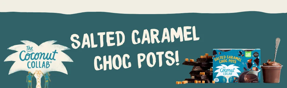 The Coconut Collab Salted Caramel Choc Pots Plant-Based Vegan & Dairy Free Dessert Alternative 4 x 45g - product information 1