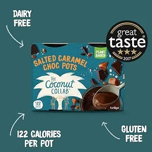 The Coconut Collab Salted Caramel Choc Pots Plant-Based Vegan & Dairy Free Dessert Alternative 4 x 45g - product information 4