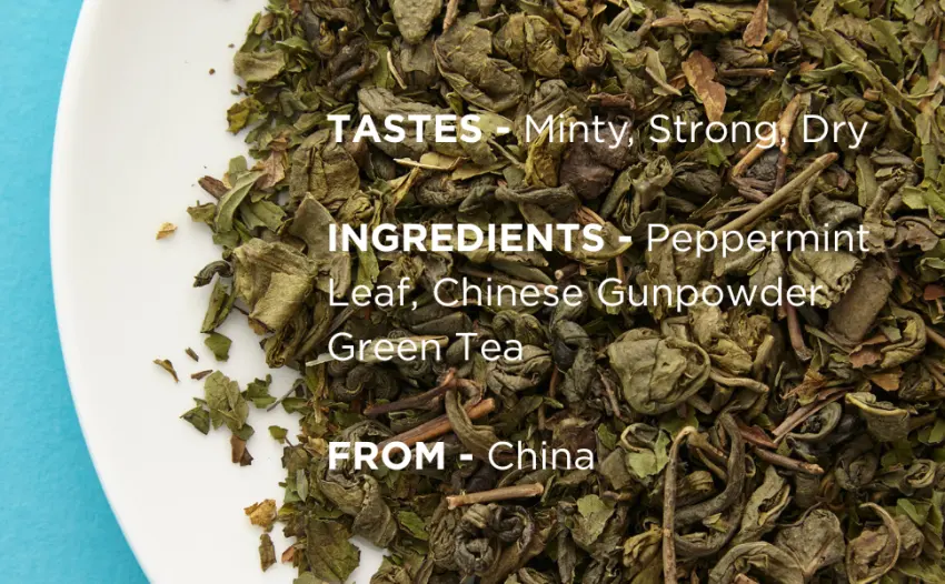 Brew Tea Co - Moroccan Mint - Minty & Strong Herbal Tea - 15 x 2.5g Proper Tea Bags 15 Teabags - Moroccan Mint tastes