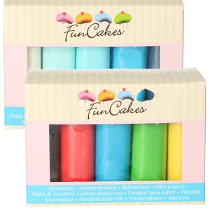 FunCakes Sugar Strands Metallic Silver: Cake Sprinkles Great Taste Perfect for Cake Decorating Cupcake Sprinkles. 80 g. 80 Grams - FunCakes rolled fondant multipack