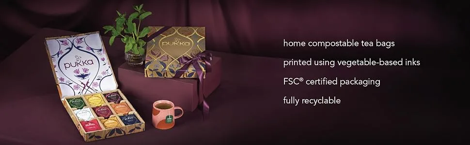  Pukka Herbs Herbal Tea Selection Box | Organic Gift | Eco-Friendly Tea Collection | Sharing Selection | 45 Sachets | 9 Flavours - Selection box studio shot