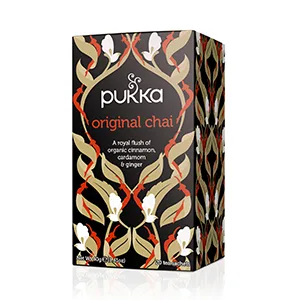 Pukka Original Chai Tea 20 Sachets - pukka herbal tea supplements organic fair sustainable black speciality tea energy caffeine