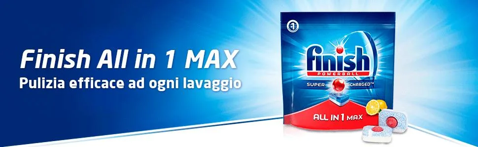 Finish All In One Max Detergent Regular 100 Tabs - aio m