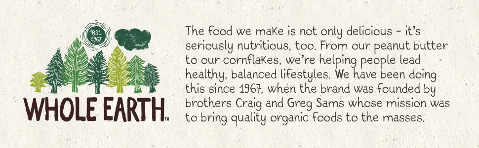 Whole Earth Crunchy Peanut Butter 454 g - banner1