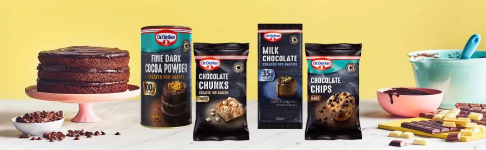 Dr. Oetker White Chocolate Chunks 100g - cooking chocolate, chocolate chips, chocolate chunks, cocoa powder