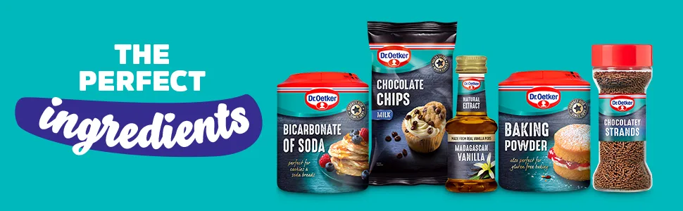 Dr. Oetker Liquid Glucose 140 G - perfect ingredients bicarbonate of soda chocolate chips vanilla extract baking powder chocolatey