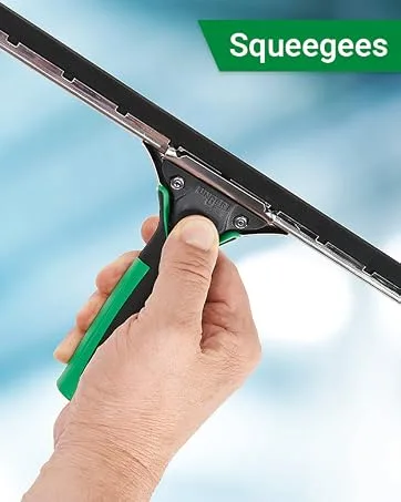 Unger ED450 OptiLoc Telescopic Window Cleaning Pole/Multi-Use Extension Pole - 4.5m 3 Section - UNGER Window Cleaning Equipment silver Single 4.5 m Pole - Squeegee