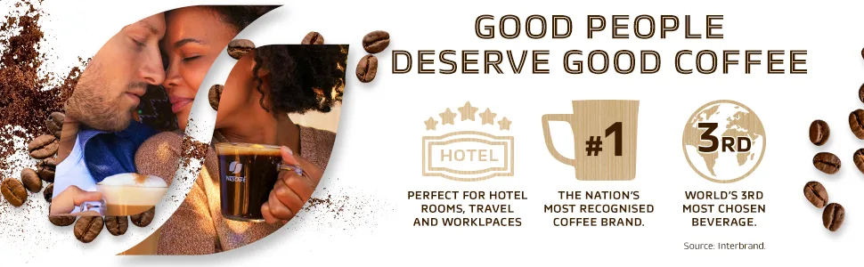 NESCAF Gold Blend Medium Roast Instant Coffee Sachets - 200 x 1.8g Sticks Single - Good people deserve good coffee