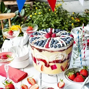 Cottage Delight - Jubilee British Strawberry Jam JB - 340g Red - product information 4