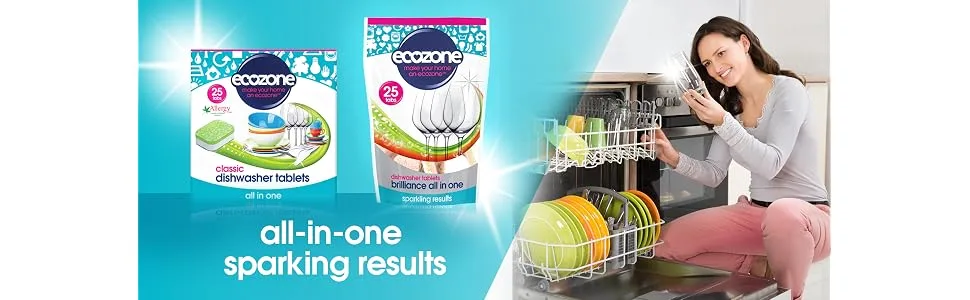 Ecozone | Dishwasher Tablets - All In One | 1 x 72s - product information 1