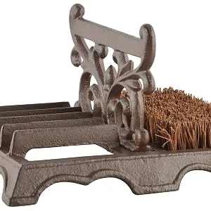 Fallen Fruits LH219 Boot Brush & Scraper Brown single - BOOT SCRAPER