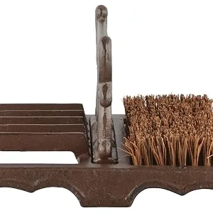 Fallen Fruits LH219 Boot Brush & Scraper Brown single - product information 2