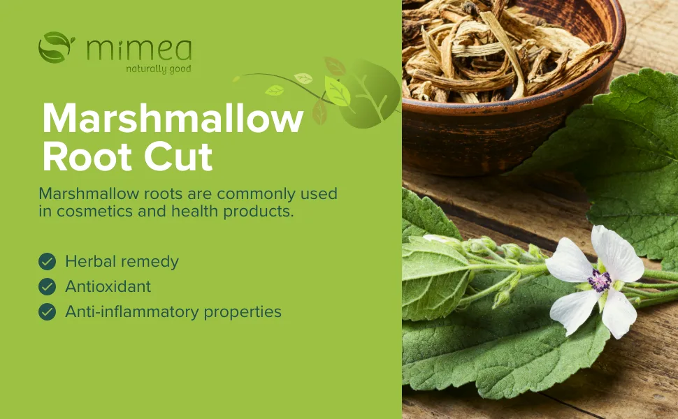Mimea Marshmallow Root Cut | 1kg | Quality Ingredients | Herbal Remedy | Natural | No Additives | Tea Infusion - Marshmallow Root Cut - 01