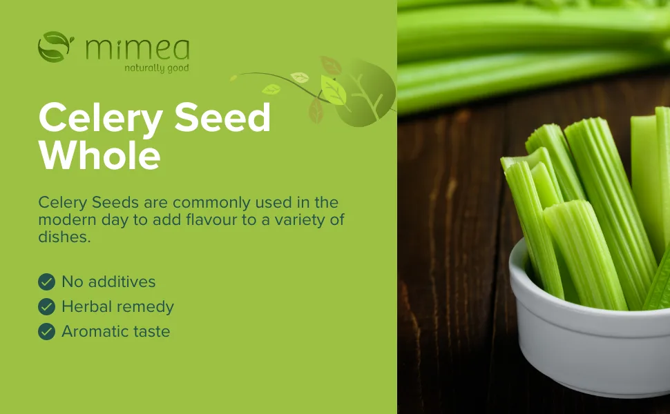 Mimea Celery Seed Whole | 1kg | Quality Ingredients | Great for Cooking & Pickling | Natural | No Additives - Celery Seed Whole - 01