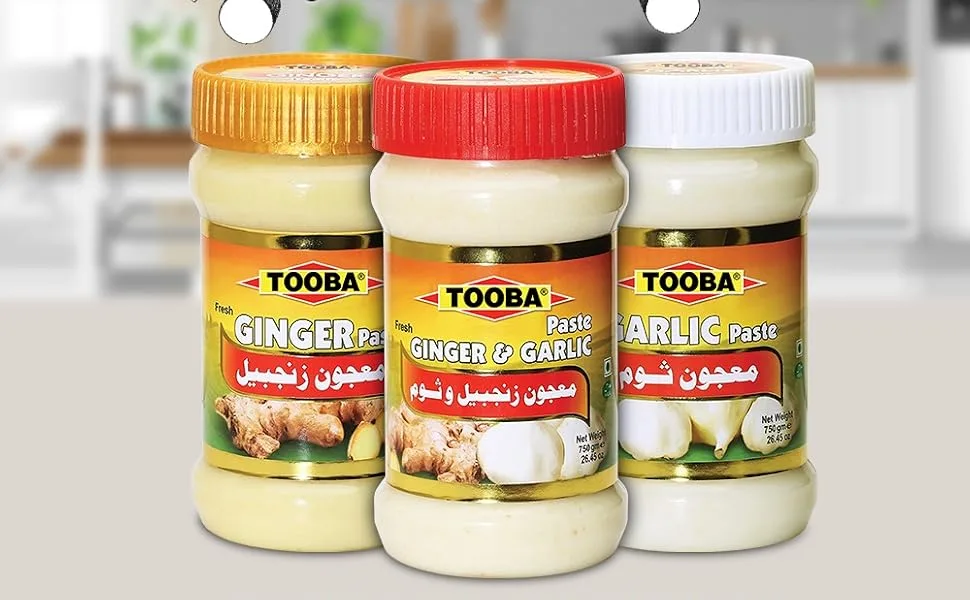 TOOBA Ginger & Garlic Mix Paste |Spicy |Great Flavour |AUTHENTICATE Taste| 1 KG - Tooba Mix Paste