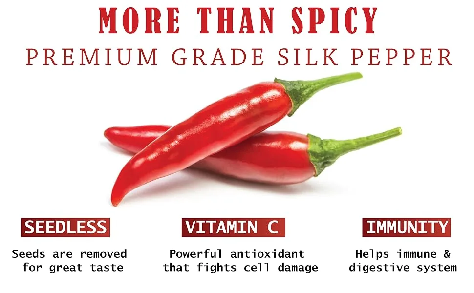 Seba Garden Red Chilli Pepper Flakes Seedless 250g | Premium Grade | Silk Pepper | Pul Biber | (Medium) - Chilli pepper 2