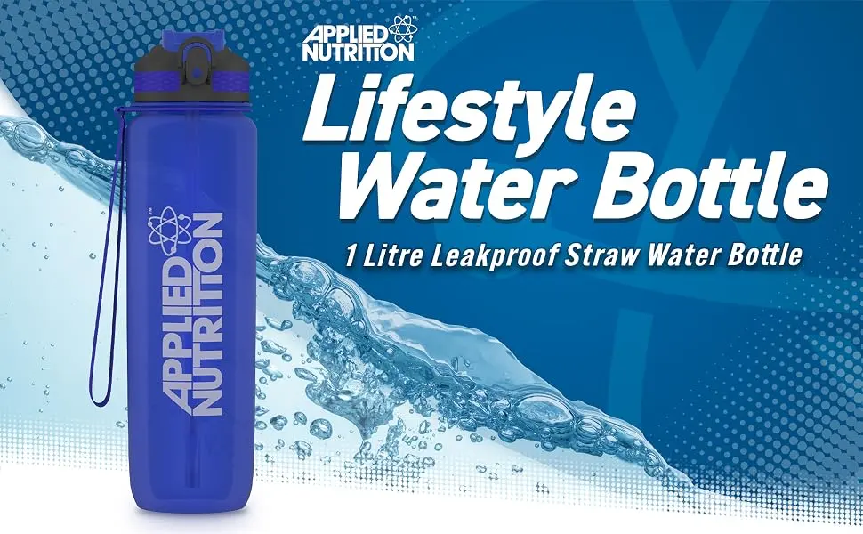 Applied Nutrition Water Bottle - 1 Litre Water Bottle Sports & Gym 1l Drinking Bottle - Life-Style-Bottle---A+-Content-1