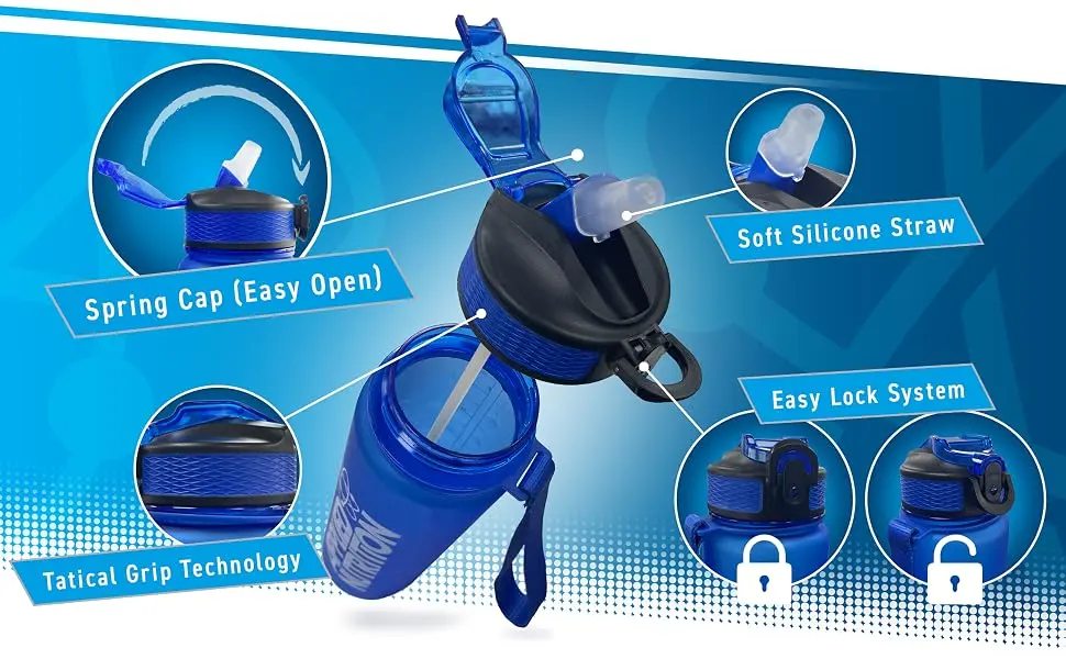 Applied Nutrition Water Bottle - 1 Litre Water Bottle Sports & Gym 1l Drinking Bottle - Lifestyle-Bottle---A+-Content-2
