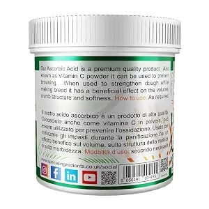 Ascorbic Acid 500g Premium Quality - Vegans Non-GMO Gluten Free - Ascorbic Acid