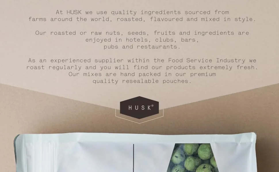 1KG Dry Roasted Peanuts by Husk - Resealable Pouch - NUTS