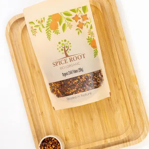 Organic Crushed Red Chilli Flakes 250g - Premium Quality Certified Organic Excellent Taste & Texture - Organic Chilli Flakes 250g