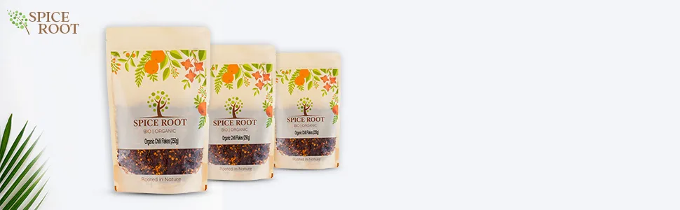 Organic Crushed Red Chilli Flakes 250g - Premium Quality Certified Organic Excellent Taste & Texture - Organic Chilli Flakes 250g