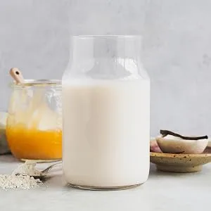 100% Organic Almond Milk Base 200g - Cold-pressed from Small-batch Fresh Almonds - Straight from Farm in Italy - Non-GMO - Recyclable Glass Bottle - almond milk