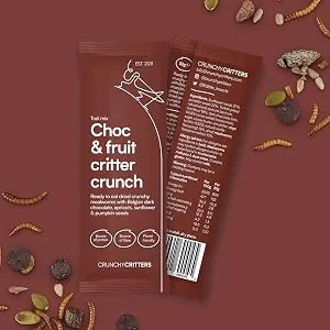 Crunchy Critters Honey Roast Crickets - 30g - Choc & fruit critter crunch