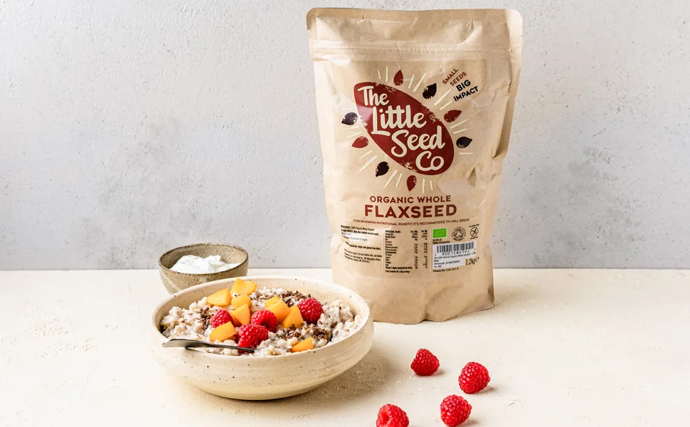 The Little Seed Co Organic Whole Flaxseed - 1.2kg - Flax 970x600