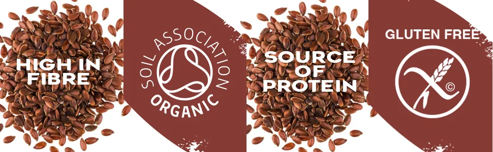 The Little Seed Co Organic Whole Flaxseed - 1.2kg - Flaxseeds
