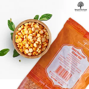 BanyanTree Foods Chana Dal | Split Chickpeas 500g All Natural Indian Origin - Bold Chana Dal