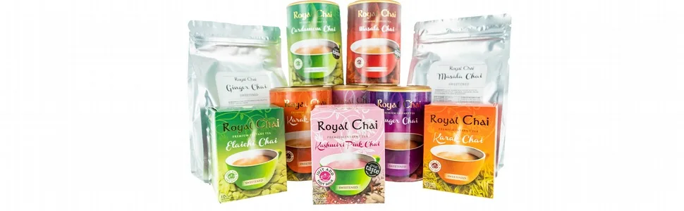 Royal Chai - Premium Instant Tea - Ginger (sweetened) 220g x 2 - Royal Chai Range