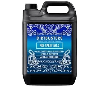 Dirtbusters Professional prespray Number 1 Solution Carpet & Upholstery Cleaner. Neutral ph for Safe Cleaning of Wool Natural Fabrics & Rugs - pre2