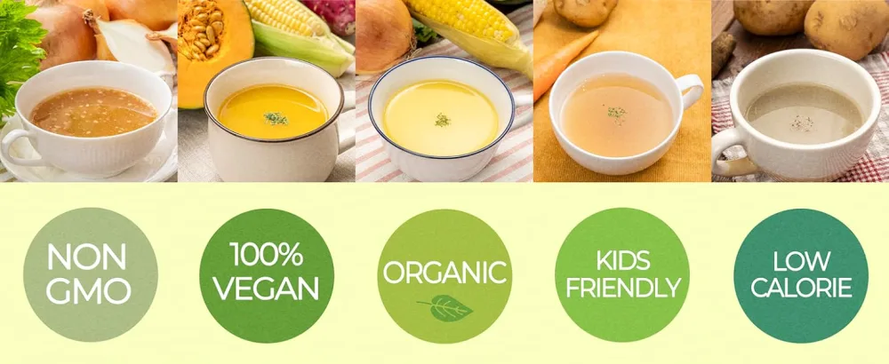 5-Flavor Soup Set (Corn Soup/Onion Soup/Pumpkin Potage/Burdock Potage/Vegetable Soup) 5 bags per box - soup