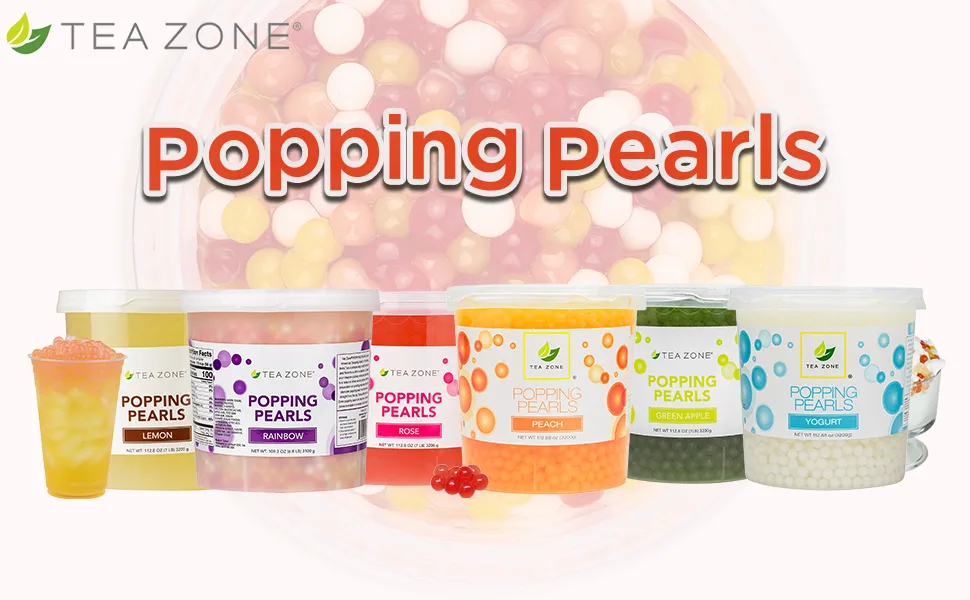 TEA ZONE Popping Pearls - Cherry - 112.8 Oz. - product information 8