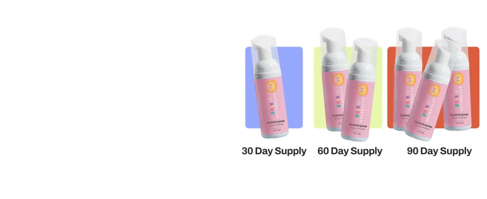 AutoBrush Free Foaming Toothpaste for Adults - Mint  - Pack of 2 - 50 ml - 30/60/90 day supply
