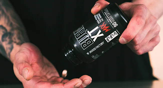 Jacked Factory Burn-XT Max - High-Performance Thermogenic Fat Burner - 90 VEGGIE Capsules - Burn-XT MAX Lifestyle 2