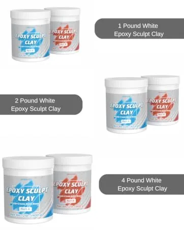 OAIEGSD Epoxy Sculpt Clay for Sculpting A & B - White - 8 Oz. - epoxy clay for sculpting