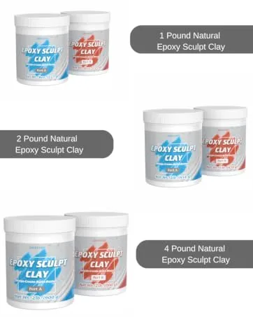 OAIEGSD Epoxy Sculpt Clay for Sculpting A & B - White - 8 Oz. - magic sculpt