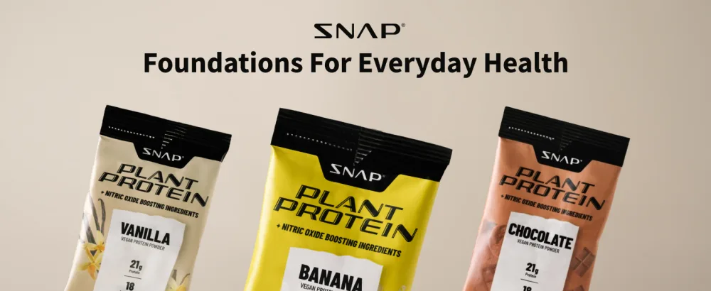 Snap Supplements 100% Plant Based Protein Powder Stick Packs with Nitric Oxide Booster (10 Pack Variety Pack) - image