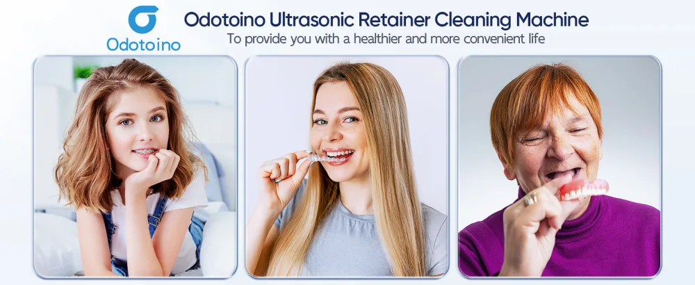 Ultrasonic Cleaner for Dentures - 25W - BLACK - invisalign cleaner