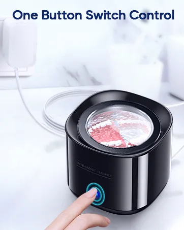 Ultrasonic Cleaner for Dentures - 25W - BLACK - Ultrasonic Cleaner for Dentures Aligner Retainer